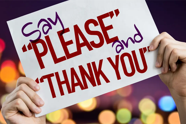 Say Please and Thank You